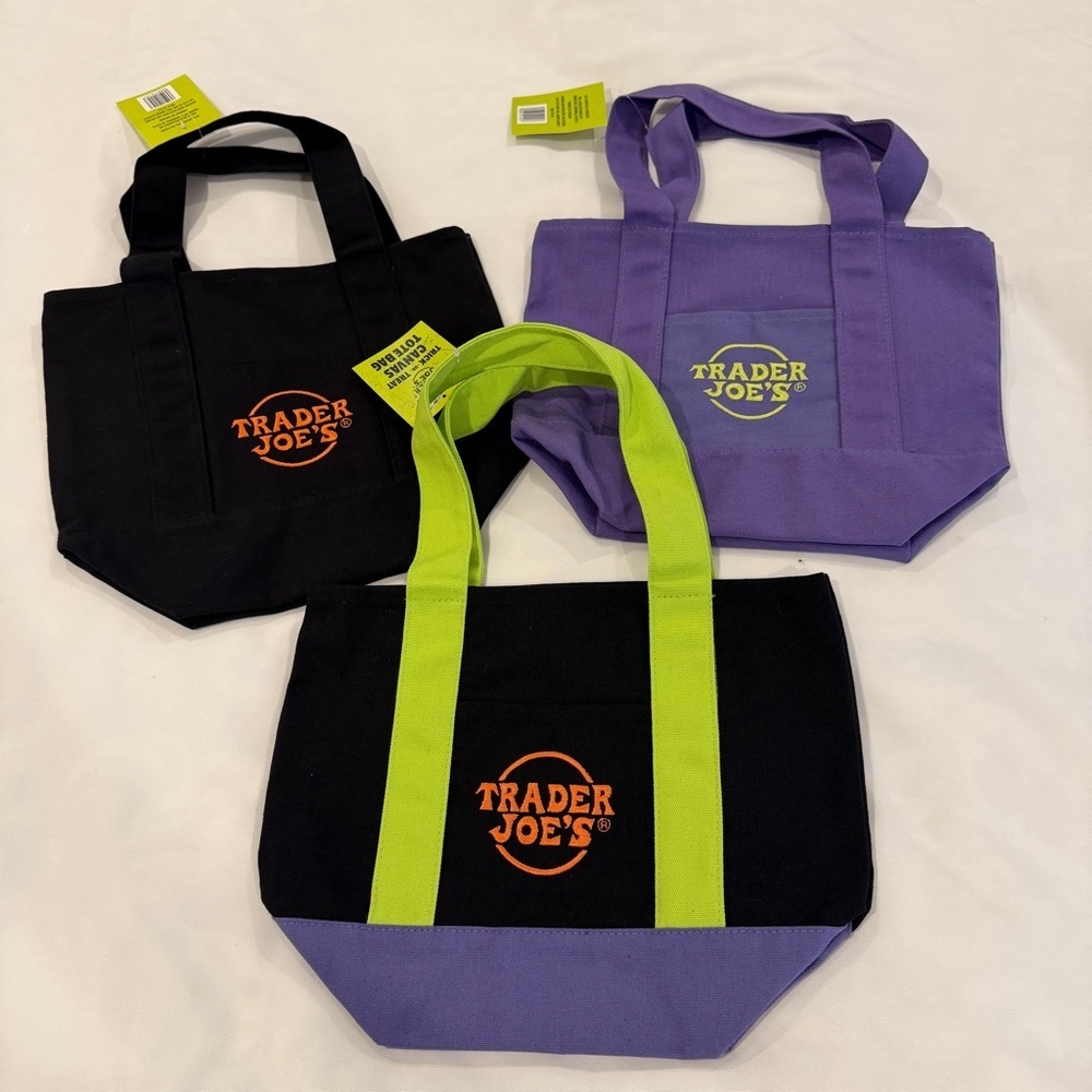 Trader Joe's Limited Edition 2025 Halloween Mini Tote Bags
